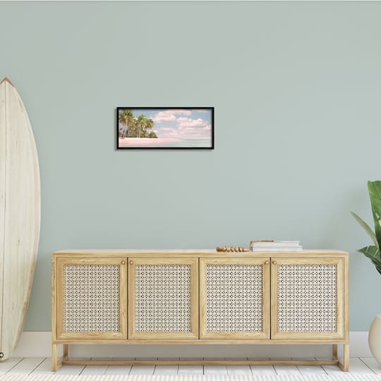 Stupell Industries Clear Water Tropical Beach Coast Sun Bleached Photography Framed Wall Art